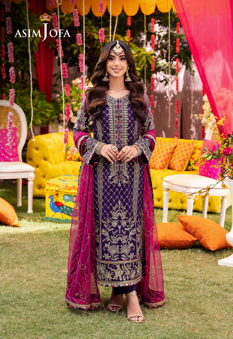AJMJ-14 EMBROIDERED NET 3 PCS