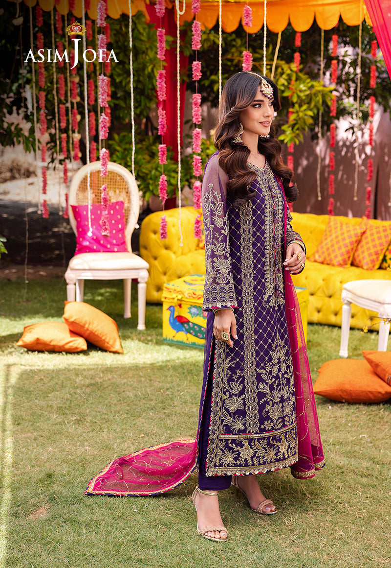 AJMJ-14 EMBROIDERED NET 3 PCS