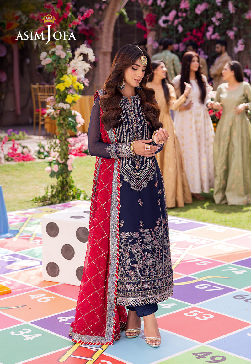 AJMJ-07 EMBROIDERED CHIFFON 3 PCS