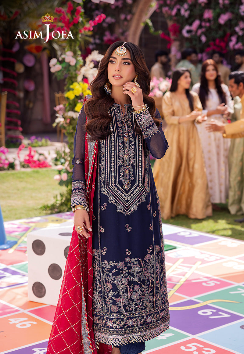 AJMJ-07 EMBROIDERED CHIFFON 3 PCS