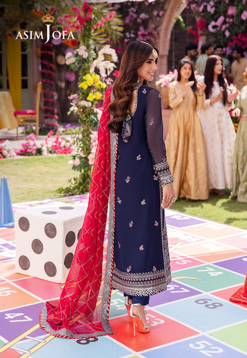 AJMJ-07 EMBROIDERED CHIFFON 3 PCS
