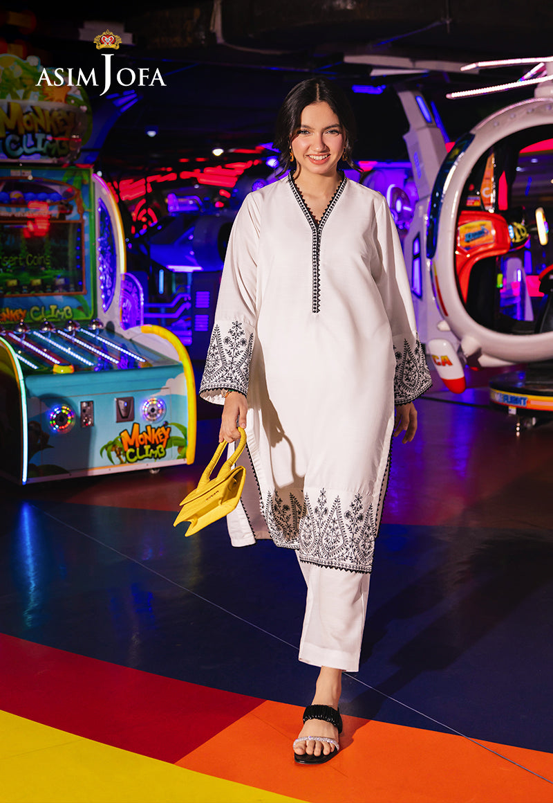 AJPB-65 EMBROIDERED RAW SILK 1PC