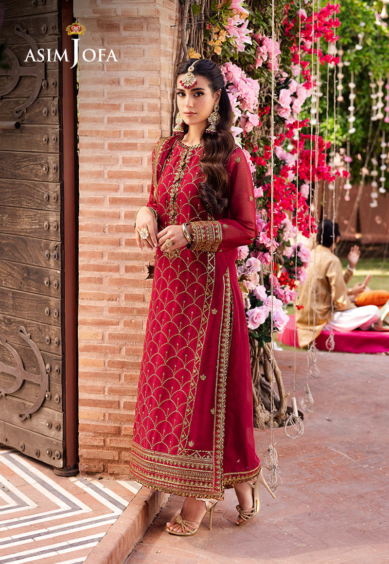 AJMJ-28 EMBROIDERED CHIFFON 3 PCS