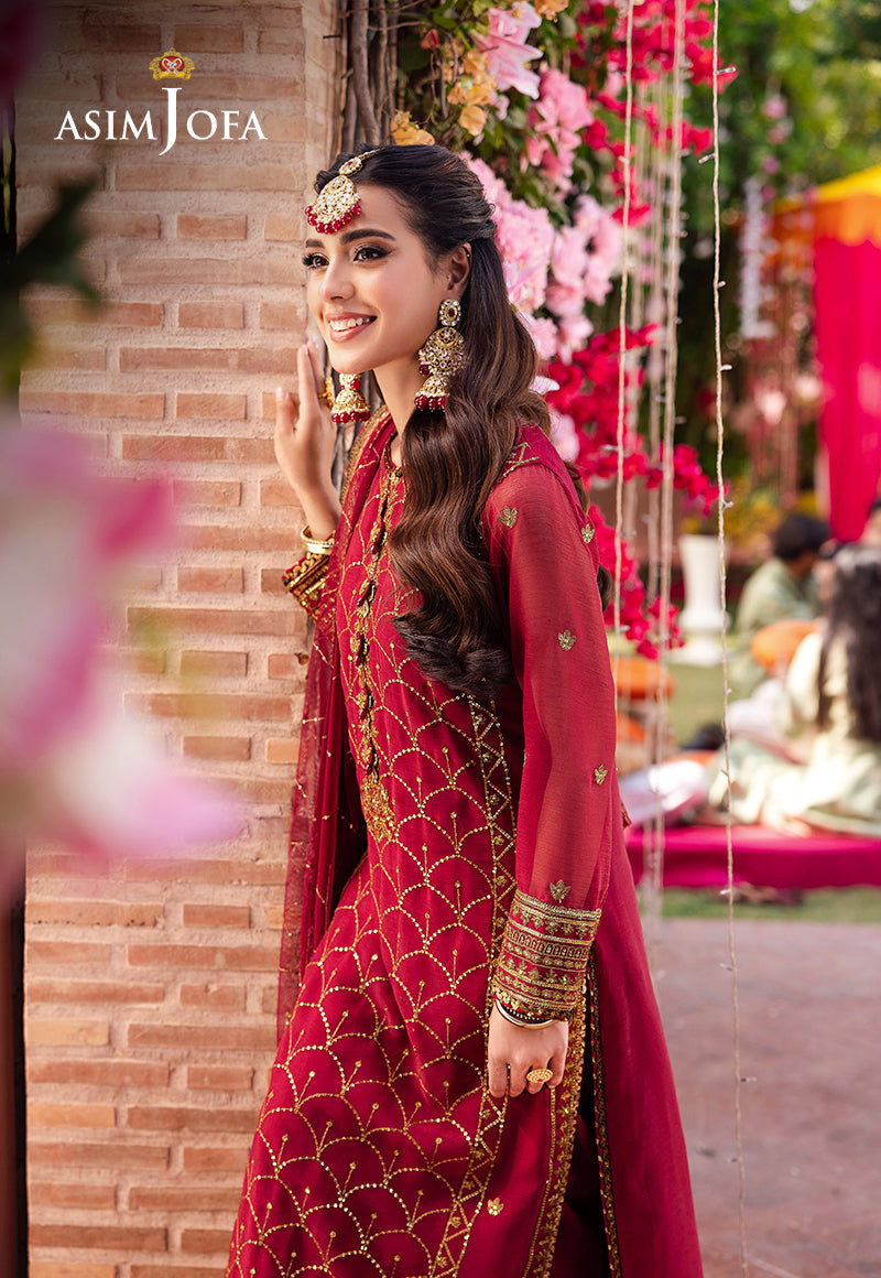 AJMJ-28 EMBROIDERED CHIFFON 3 PCS