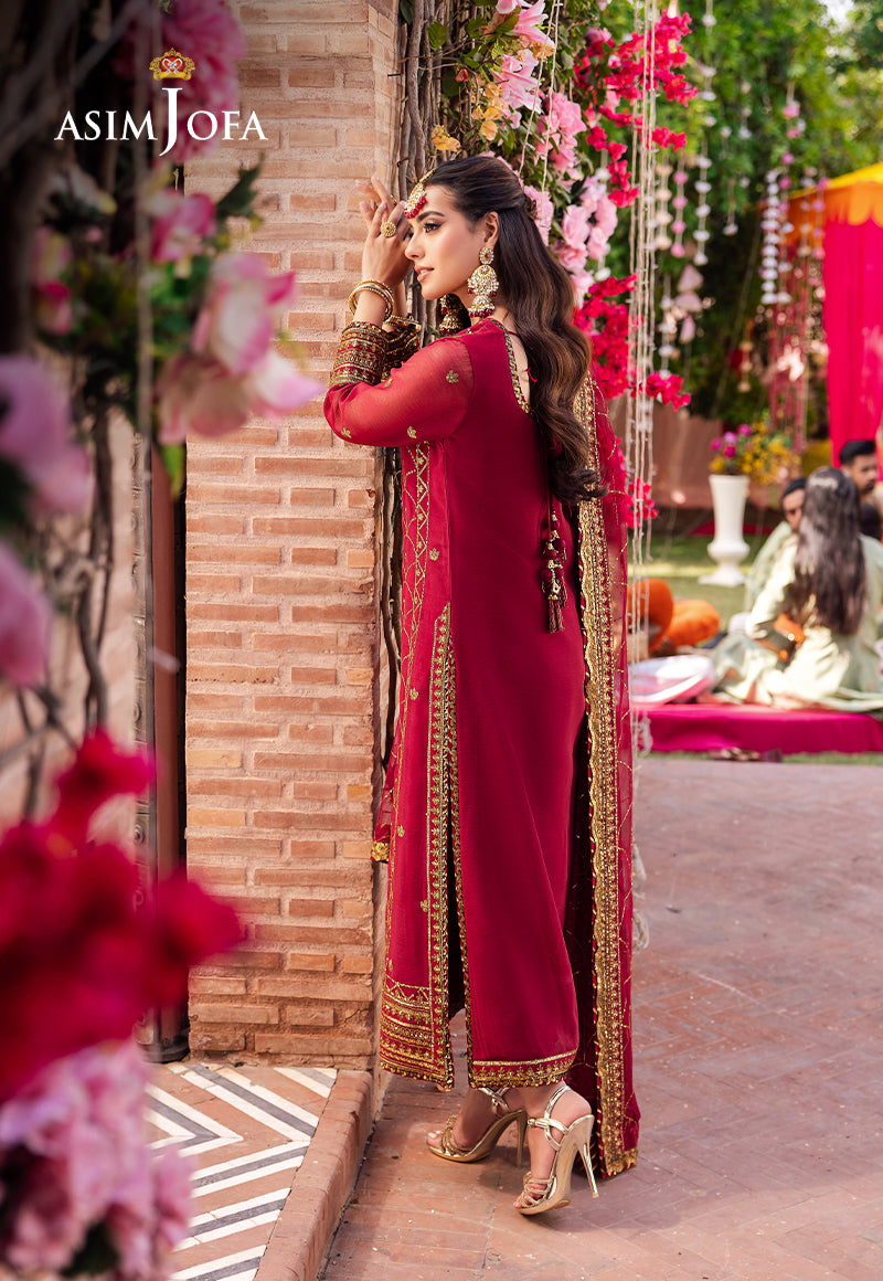 AJMJ-28 EMBROIDERED CHIFFON 3 PCS