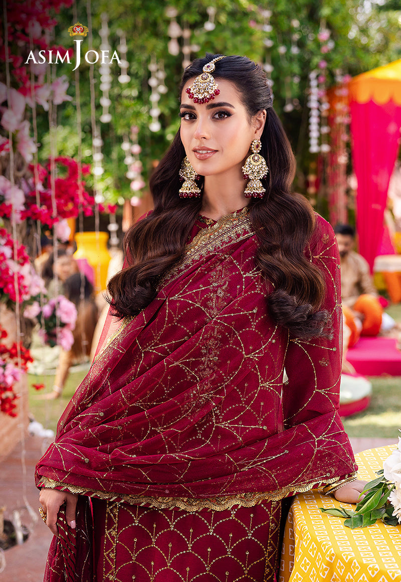 AJMJ-28 EMBROIDERED CHIFFON 3 PCS