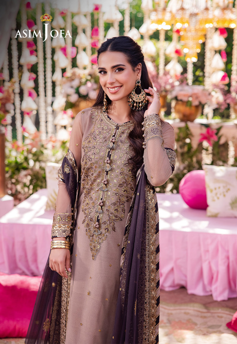 AJMJ-06 EMBROIDERED NET 3 PCS