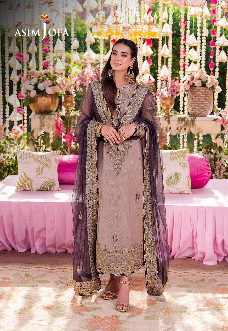 AJMJ-06 EMBROIDERED NET 3 PCS