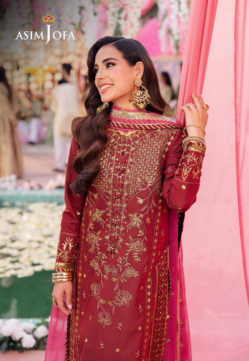AJMJ-22 EMBROIDERED PAPER COTTON 3 PCS