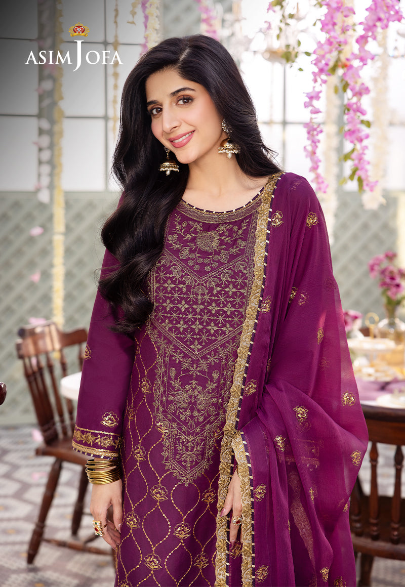 AJCFP-07 EMBROIDERED JUMBO SILK 3 PCS