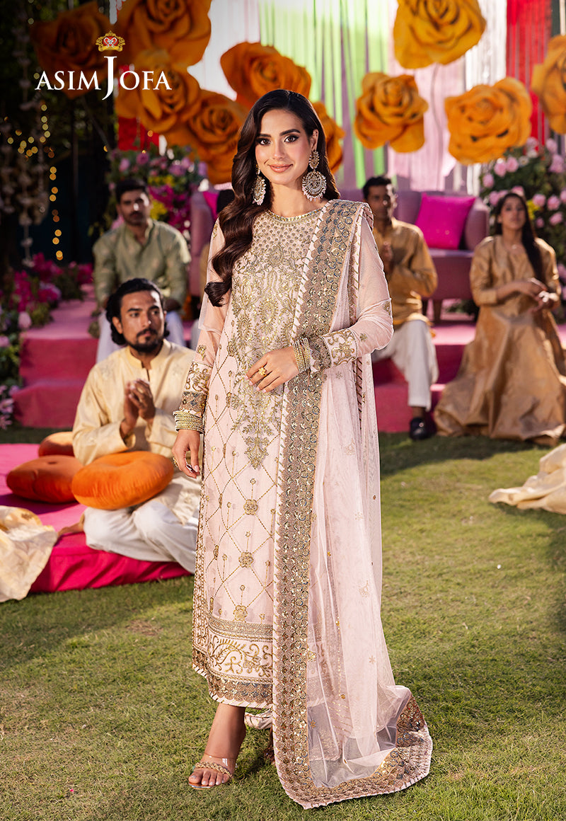 AJMJ-05 EMBROIDERED NET 3 PCS
