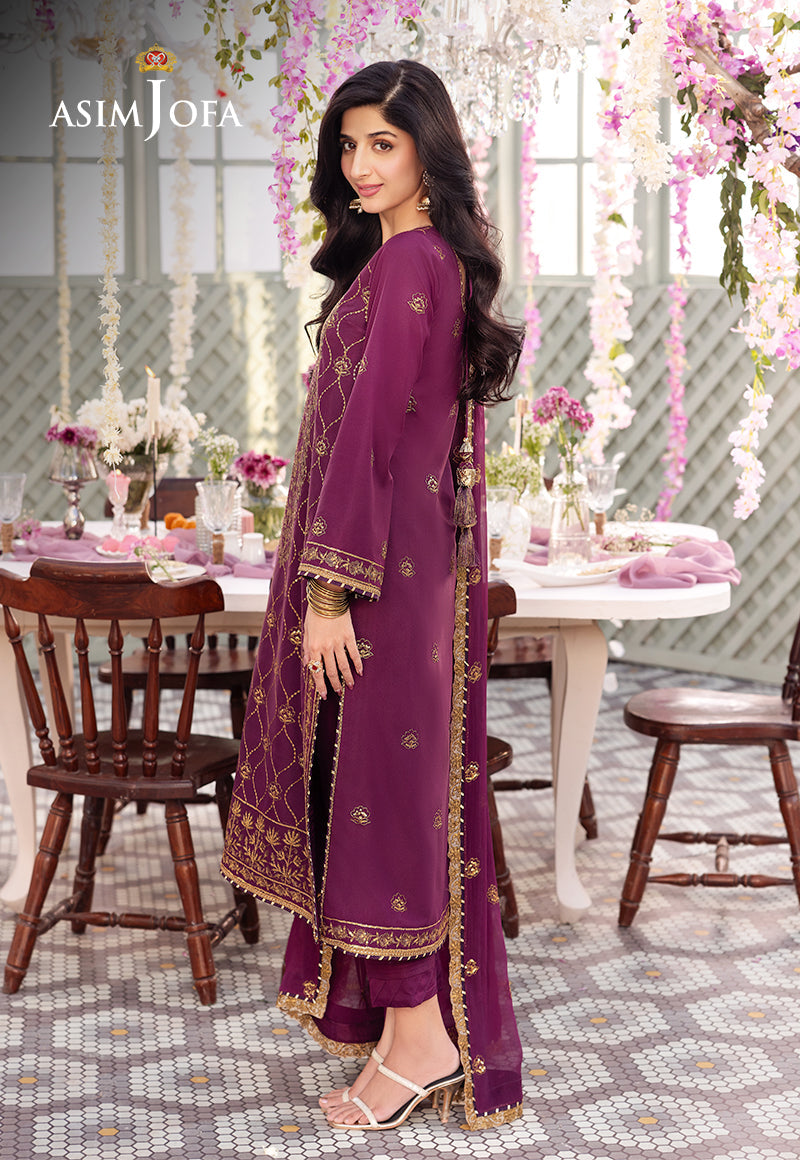 AJCFP-07 EMBROIDERED JUMBO SILK 3 PCS
