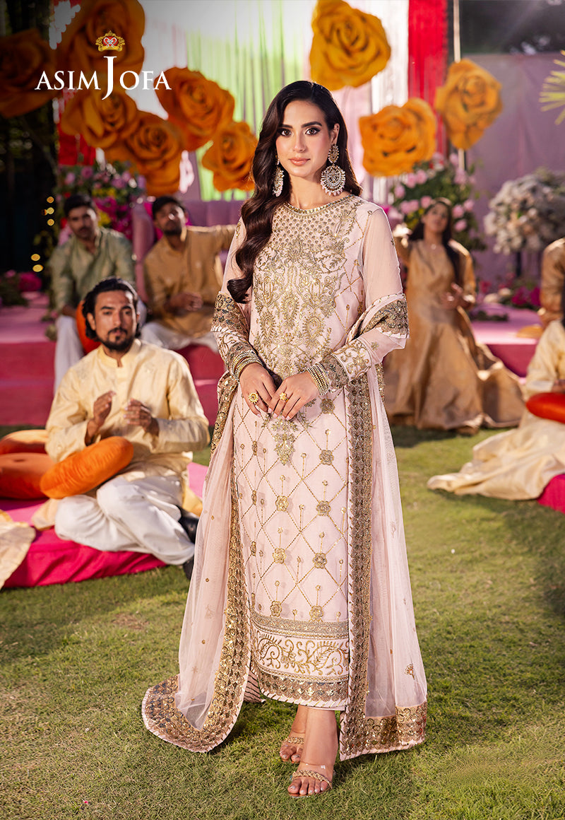 AJMJ-05 EMBROIDERED NET 3 PCS