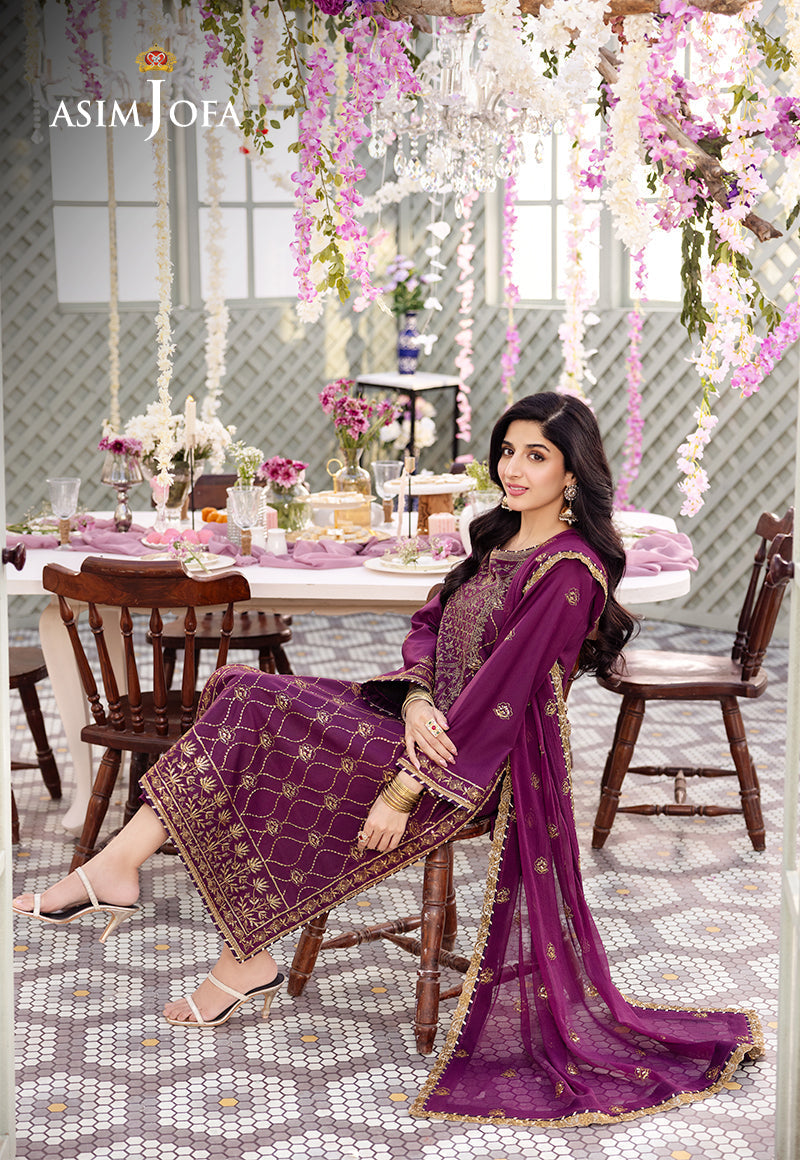 AJCFP-07 EMBROIDERED JUMBO SILK 3 PCS