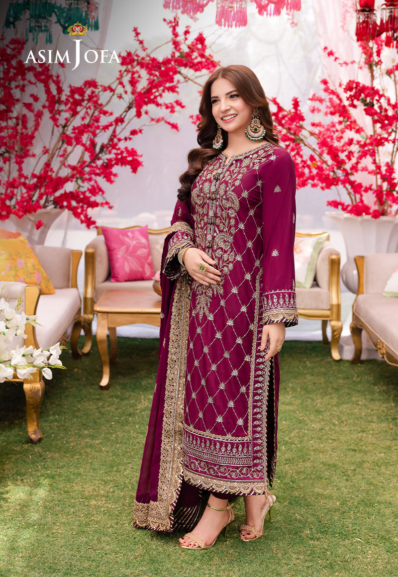 AJMJ-03 EMBROIDERED LAWN SILK  3 PCS