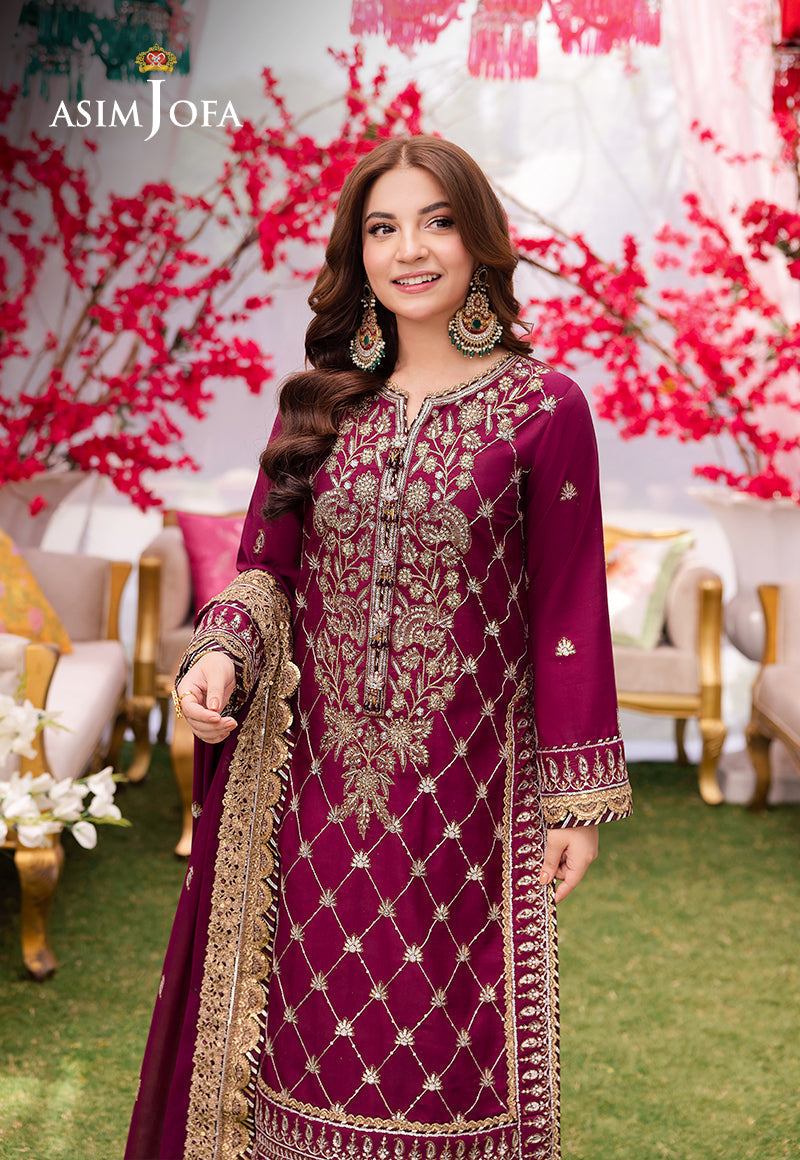 AJMJ-03 EMBROIDERED LAWN SILK  3 PCS