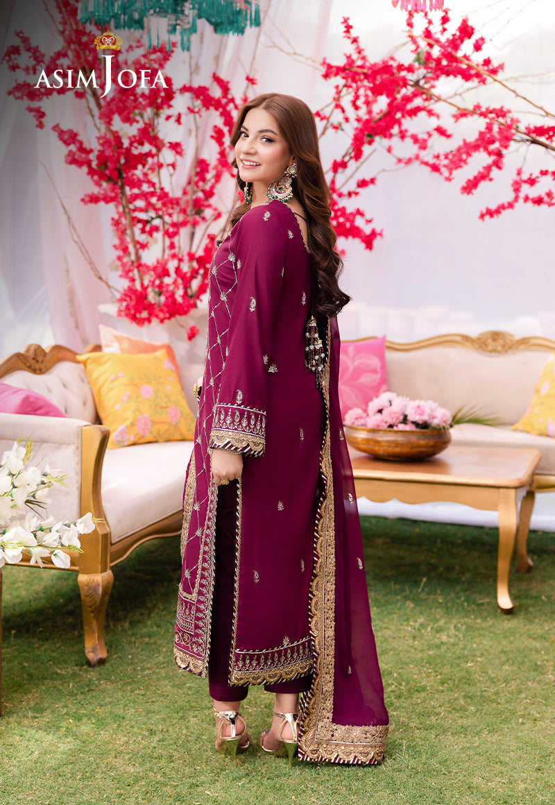AJMJ-03 EMBROIDERED LAWN SILK  3 PCS