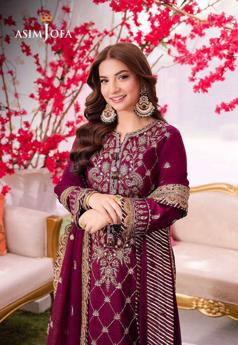 AJMJ-03 EMBROIDERED LAWN SILK  3 PCS