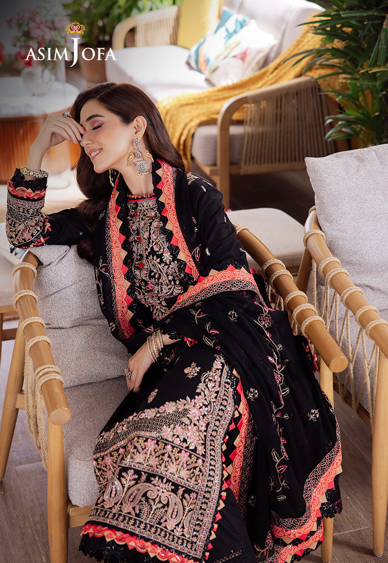 AJUR-08 EMBROIDERED LAWN 3 PCS
