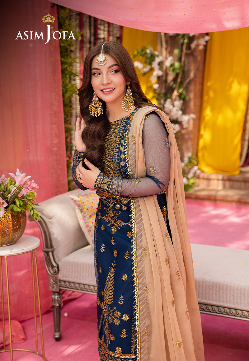 AJMJ-26 EMBROIDERED NET 3 PCS