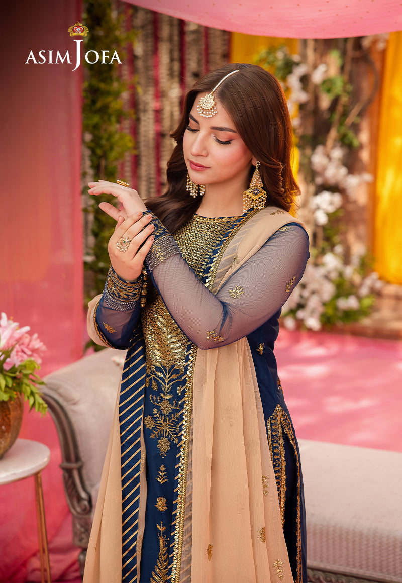 AJMJ-26 EMBROIDERED NET 3 PCS