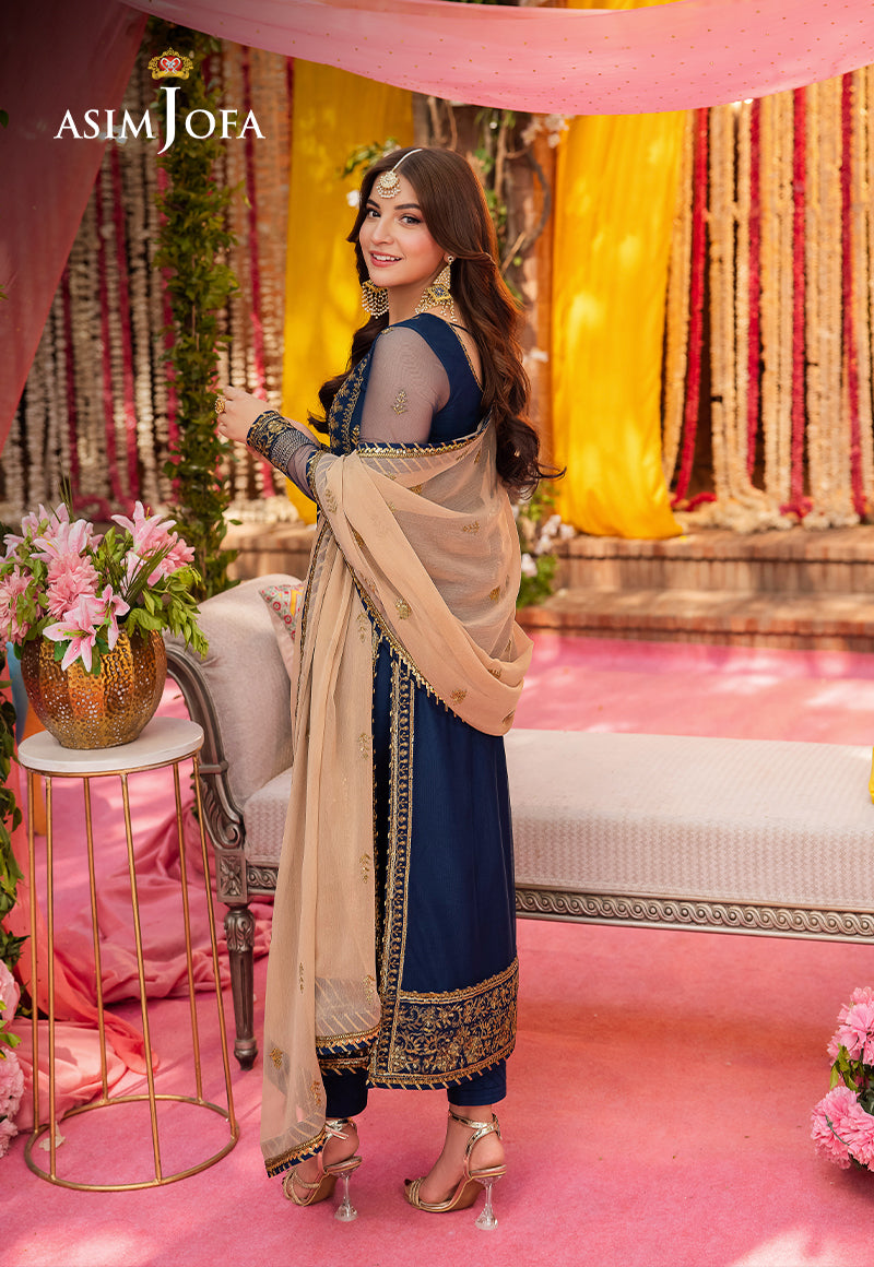 AJMJ-26 EMBROIDERED NET 3 PCS