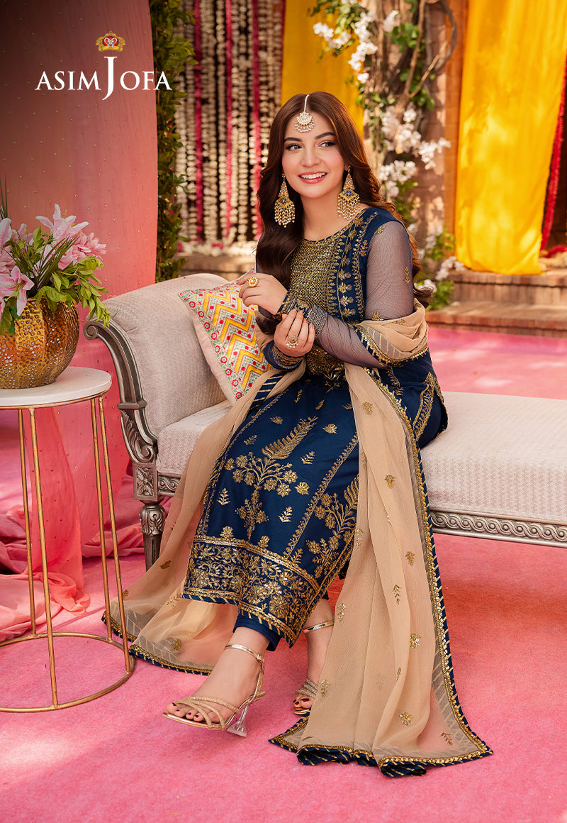 AJMJ-26 EMBROIDERED NET 3 PCS