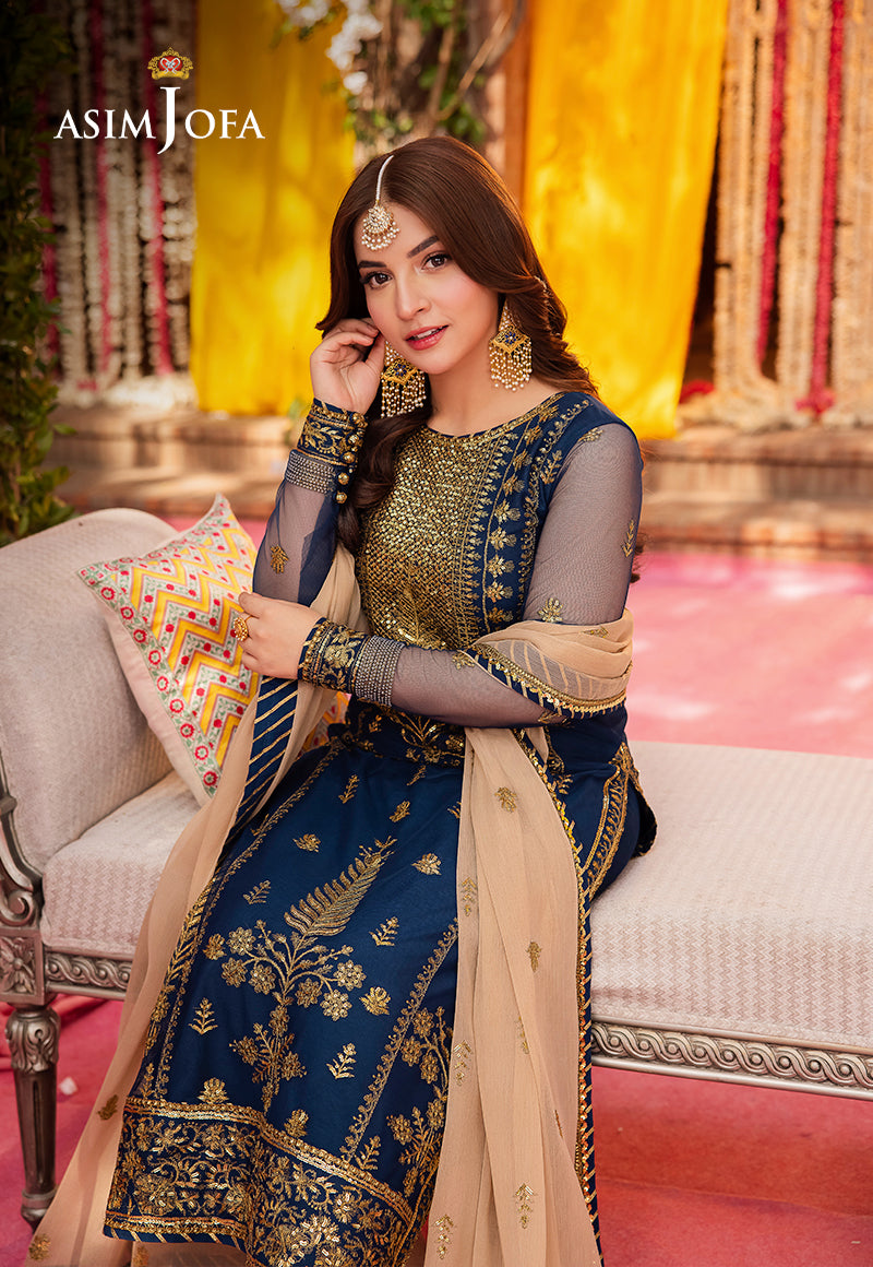 AJMJ-26 EMBROIDERED NET 3 PCS