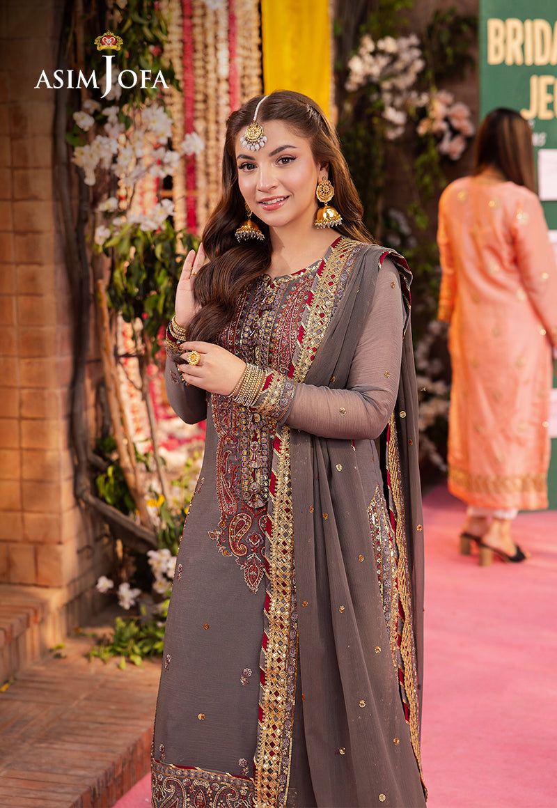 AJMJ-19 EMBROIDERED CHIFFON 3 PCS