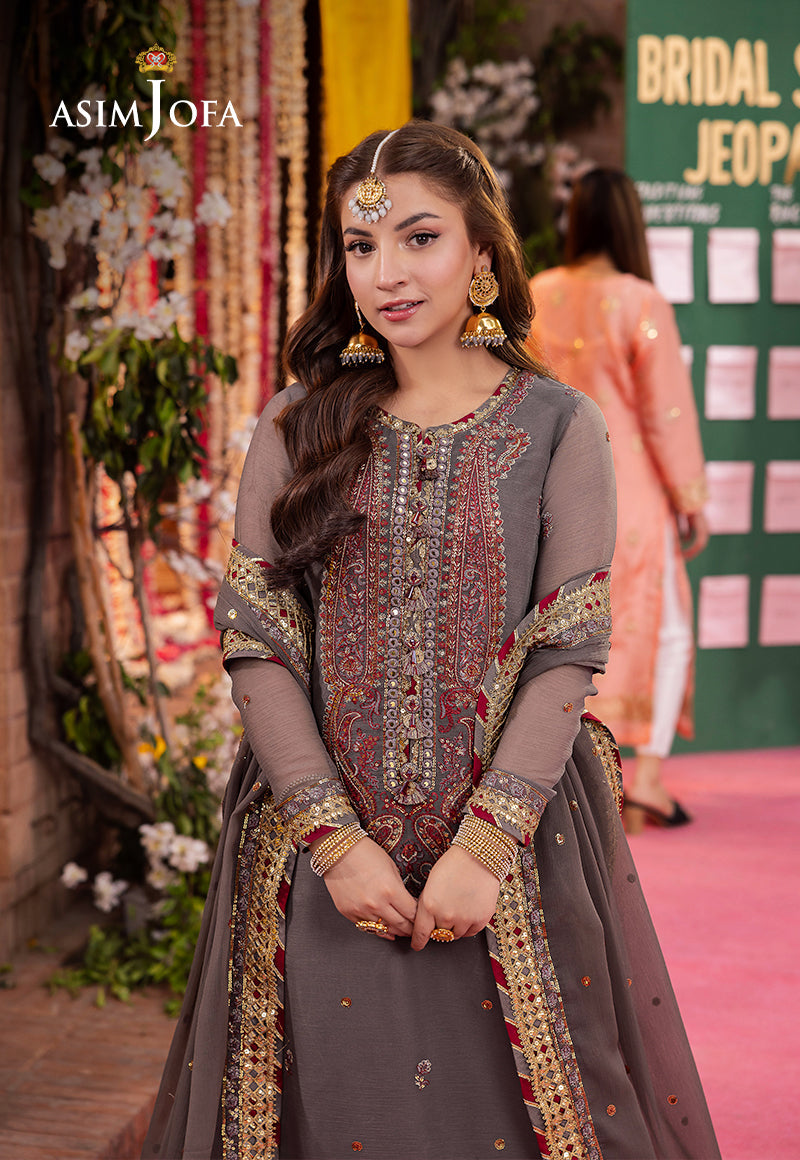 AJMJ-19 EMBROIDERED CHIFFON 3 PCS