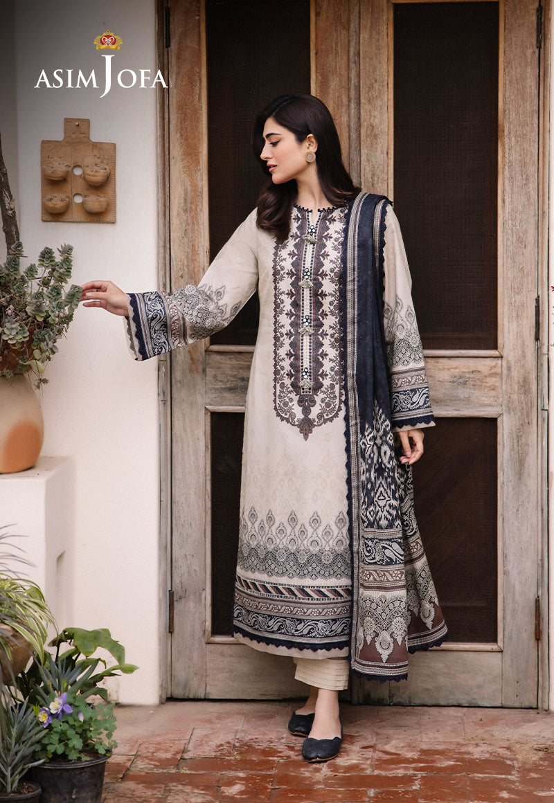 AJBU-02 PRINTED LAWN 3 PCS