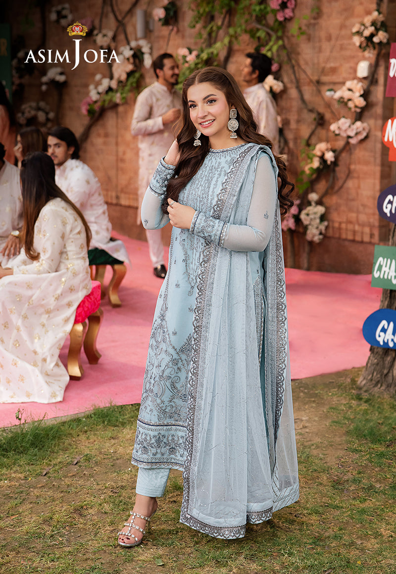 AJMJ-15 EMBROIDERED CHIFFON 3 PCS