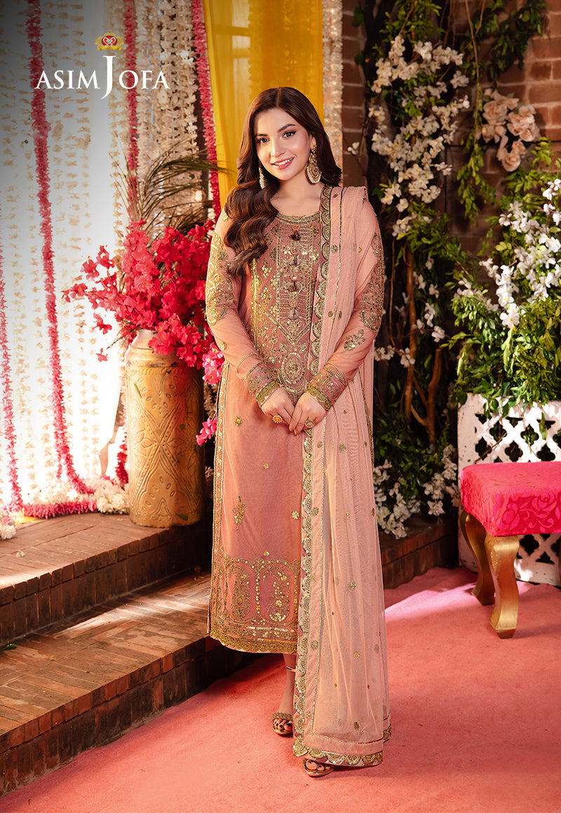 AJMJ-25 EMBROIDERED NET 3 PCS