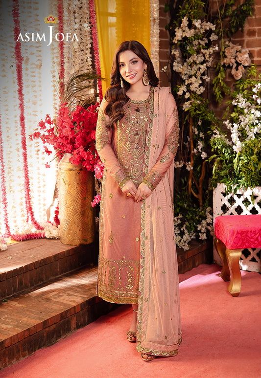 AJMJ-25 EMBROIDERED NET 3 PCS