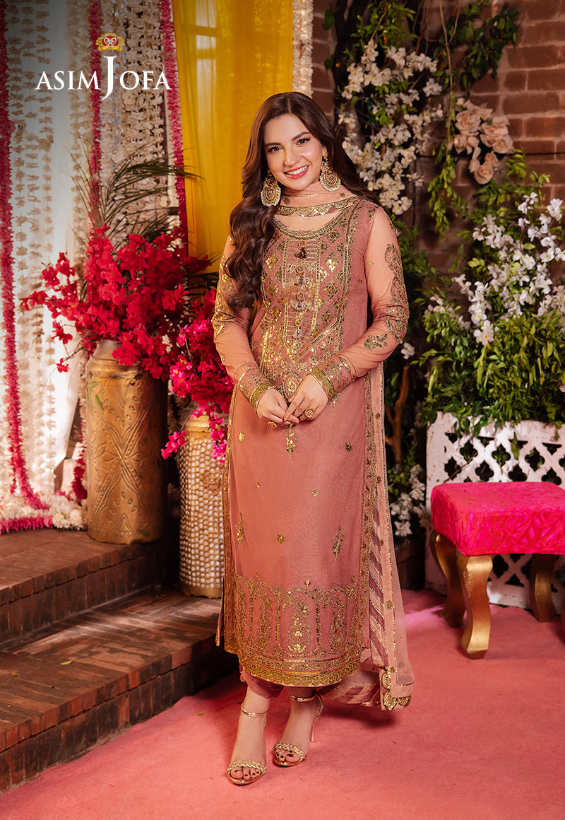 AJMJ-25 EMBROIDERED NET 3 PCS