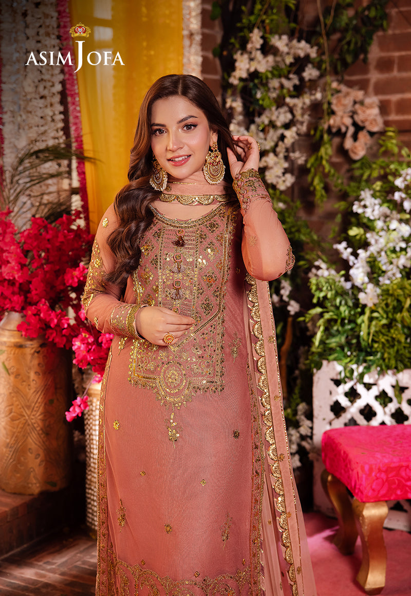 AJMJ-25 EMBROIDERED NET 3 PCS