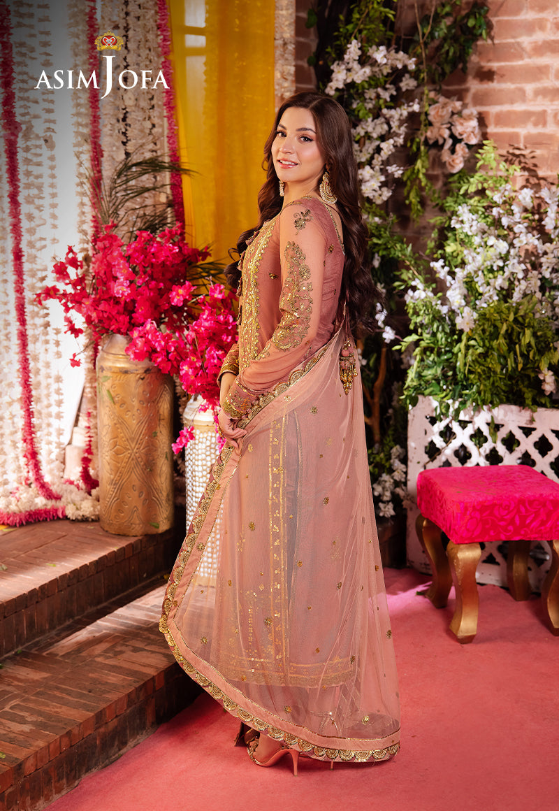 AJMJ-25 EMBROIDERED NET 3 PCS