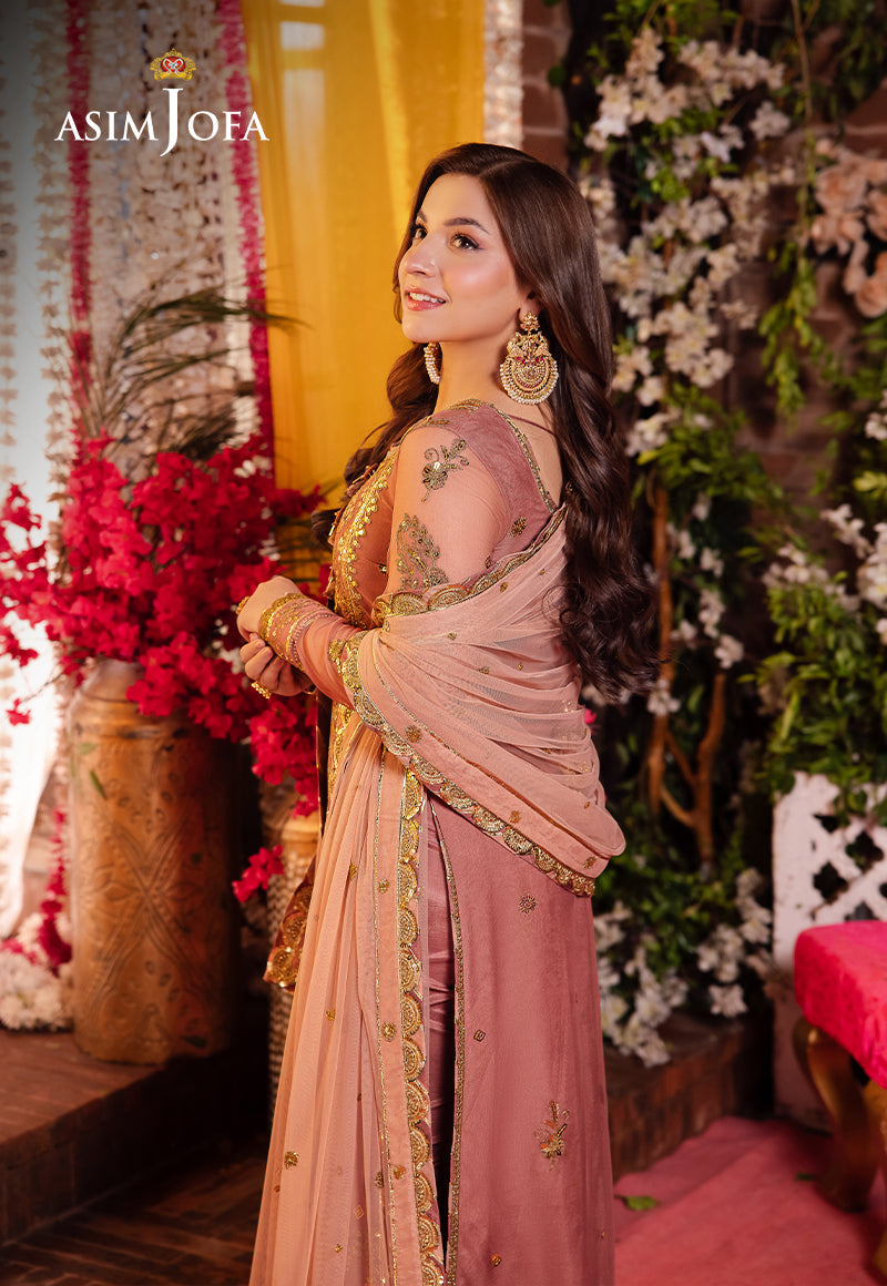 AJMJ-25 EMBROIDERED NET 3 PCS