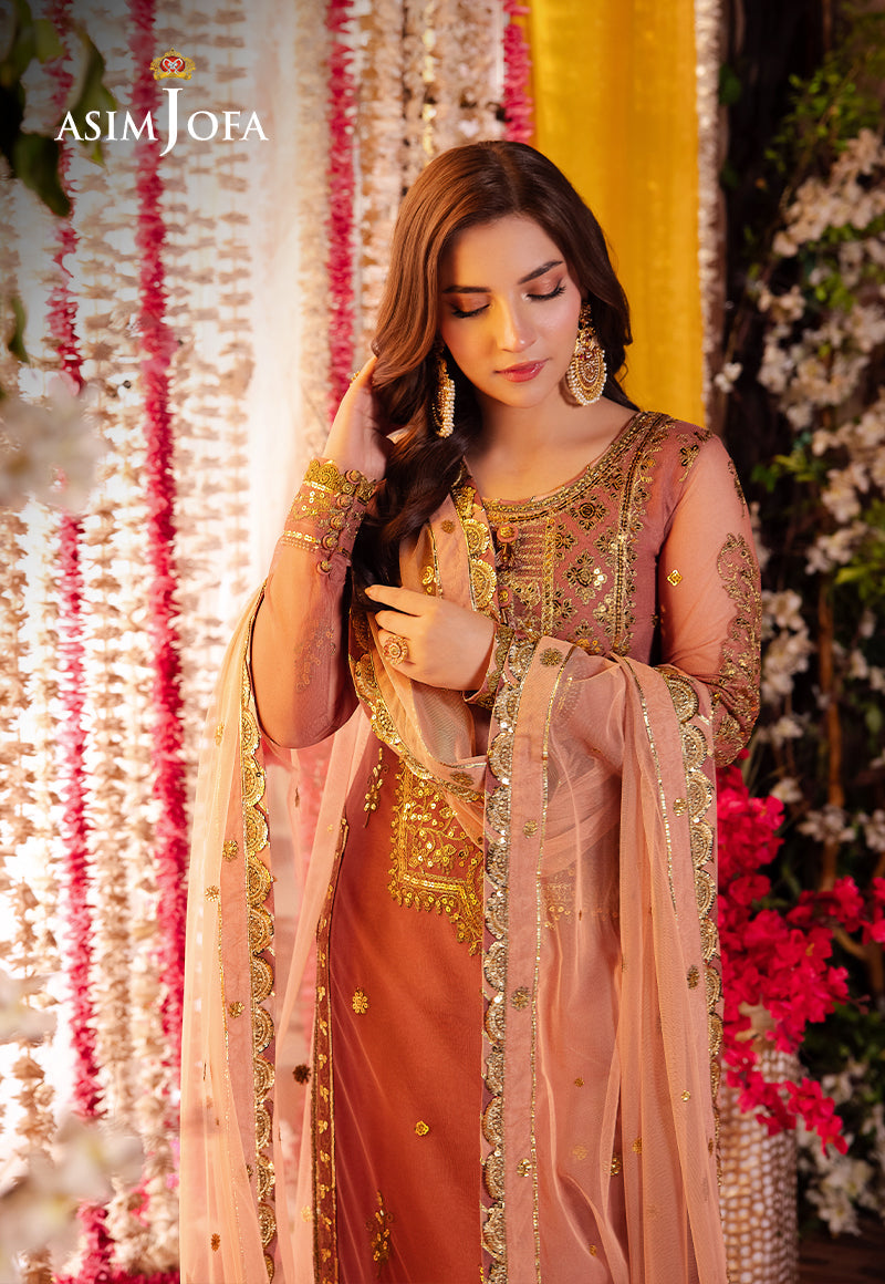 AJMJ-25 EMBROIDERED NET 3 PCS