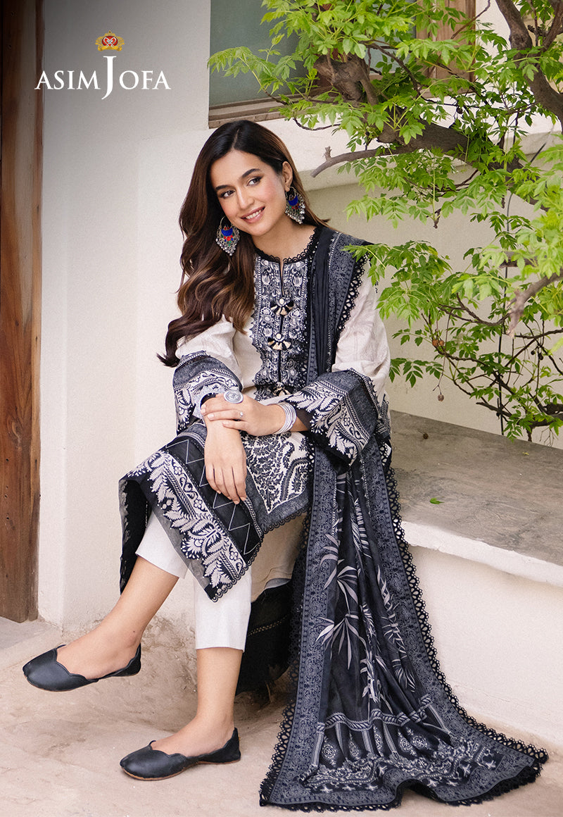AJBU-17 PRINTED LAWN 3 PCS