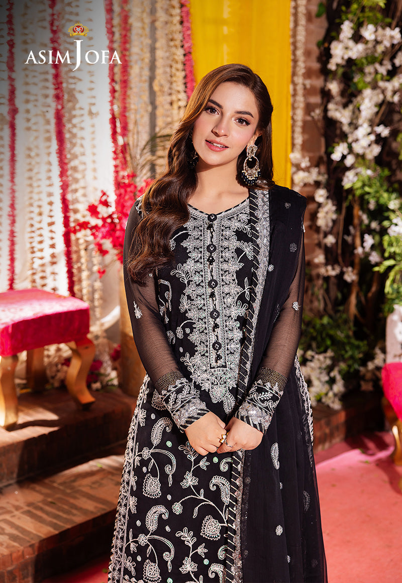 AJMJ-01 EMBROIDERED CHIFFON  3 PCS