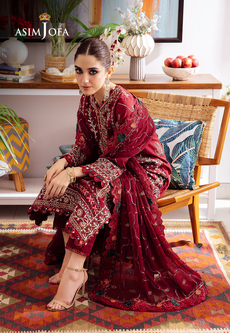AJUR-04 EMBROIDERED LAWN 3 PCS