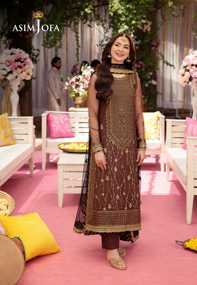 AJMJ-24 EMBROIDERED NET 3 PCS