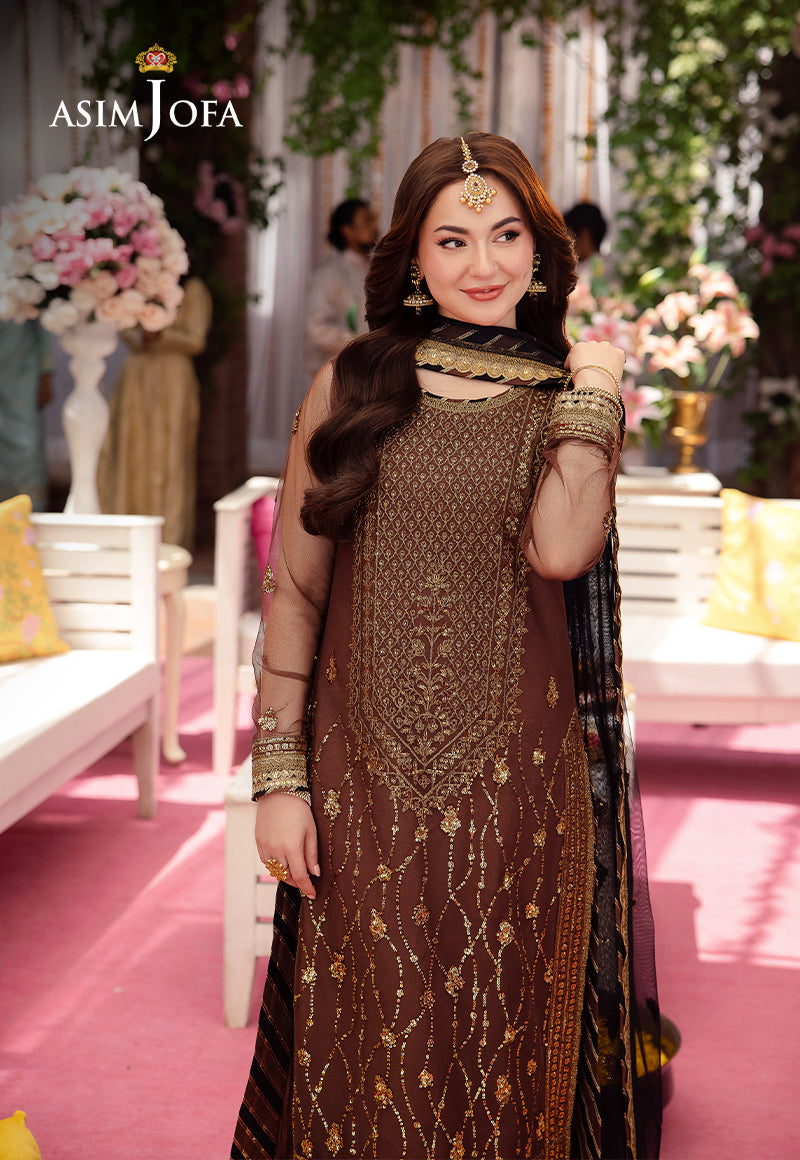 AJMJ-24 EMBROIDERED NET 3 PCS