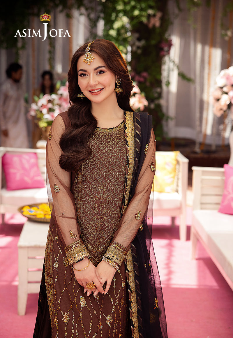 AJMJ-24 EMBROIDERED NET 3 PCS