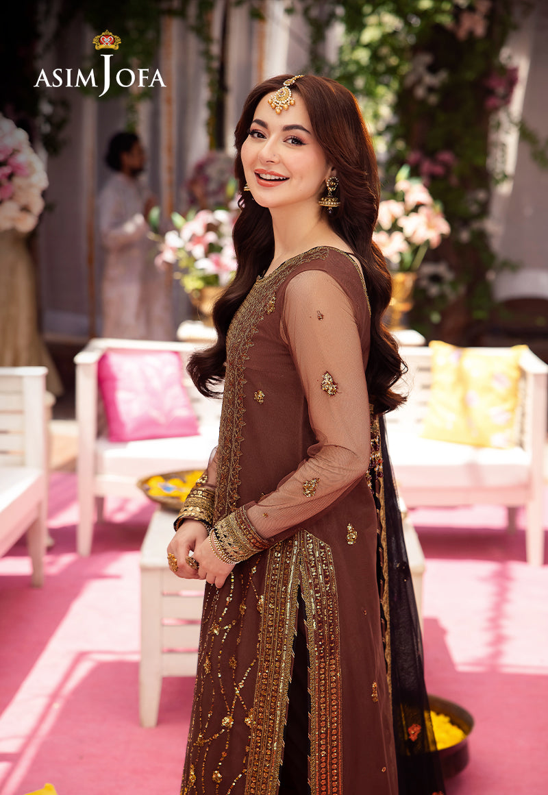 AJMJ-24 EMBROIDERED NET 3 PCS