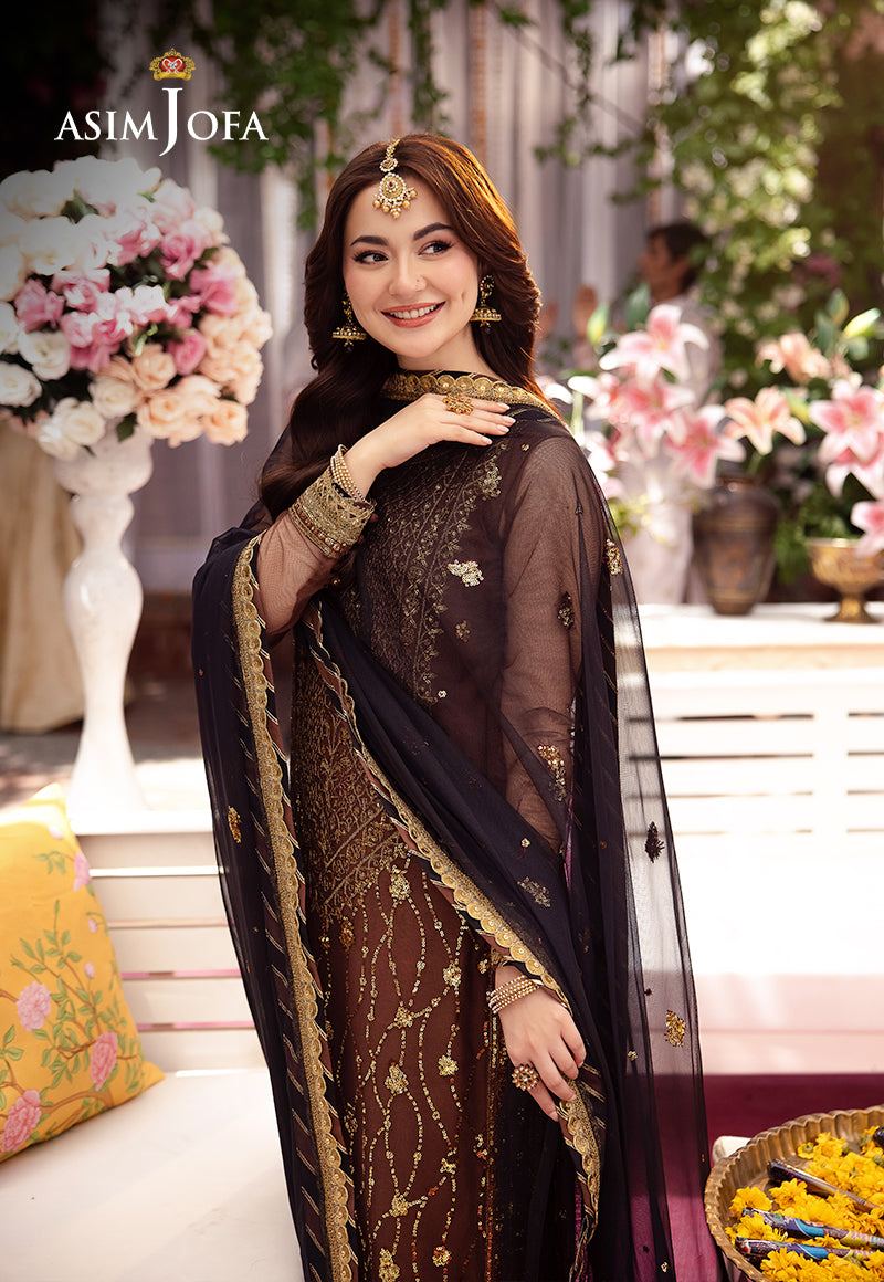 AJMJ-24 EMBROIDERED NET 3 PCS