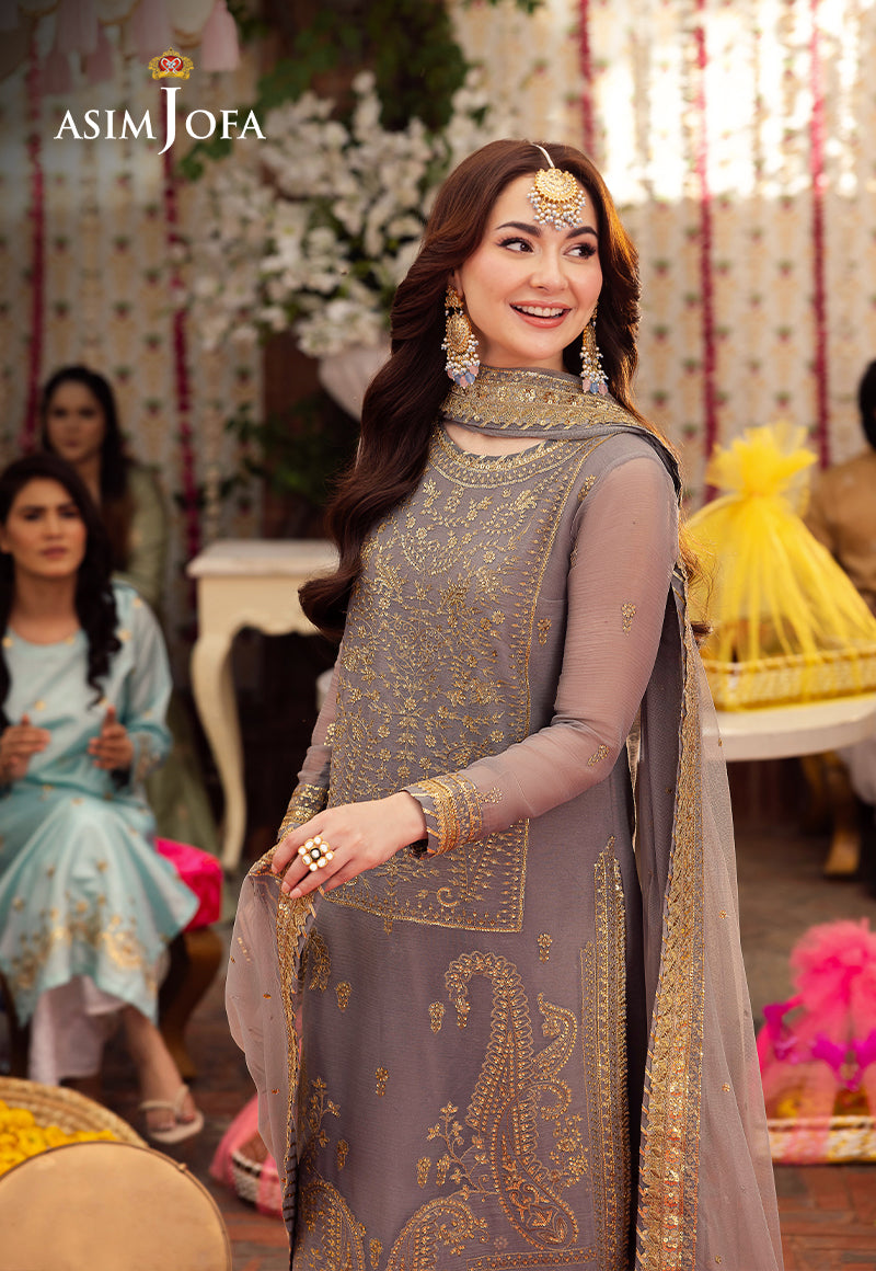 AJMJ-27 EMBROIDERED CHIFFON 3 PCS
