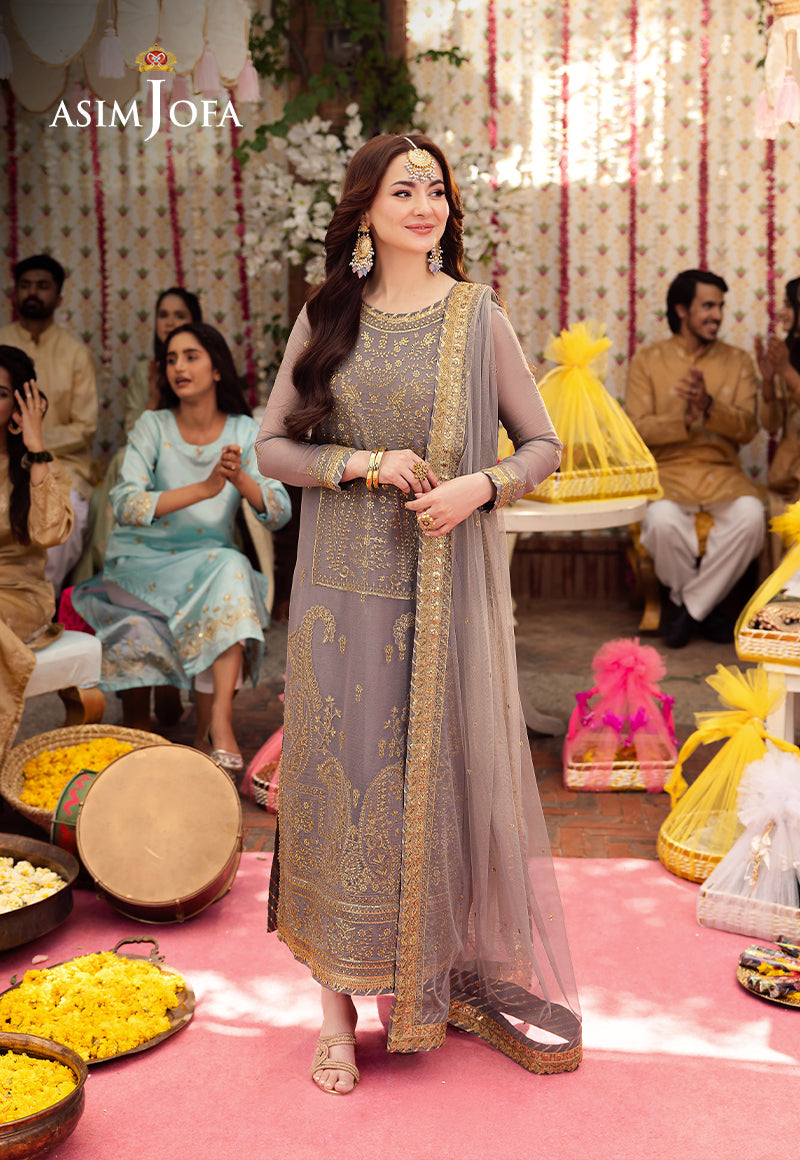 AJMJ-27 EMBROIDERED CHIFFON 3 PCS