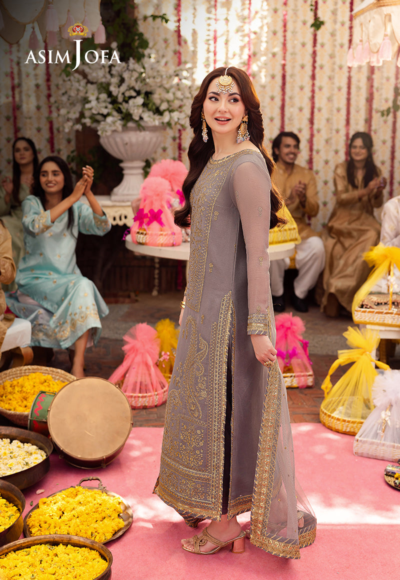 AJMJ-27 EMBROIDERED CHIFFON 3 PCS